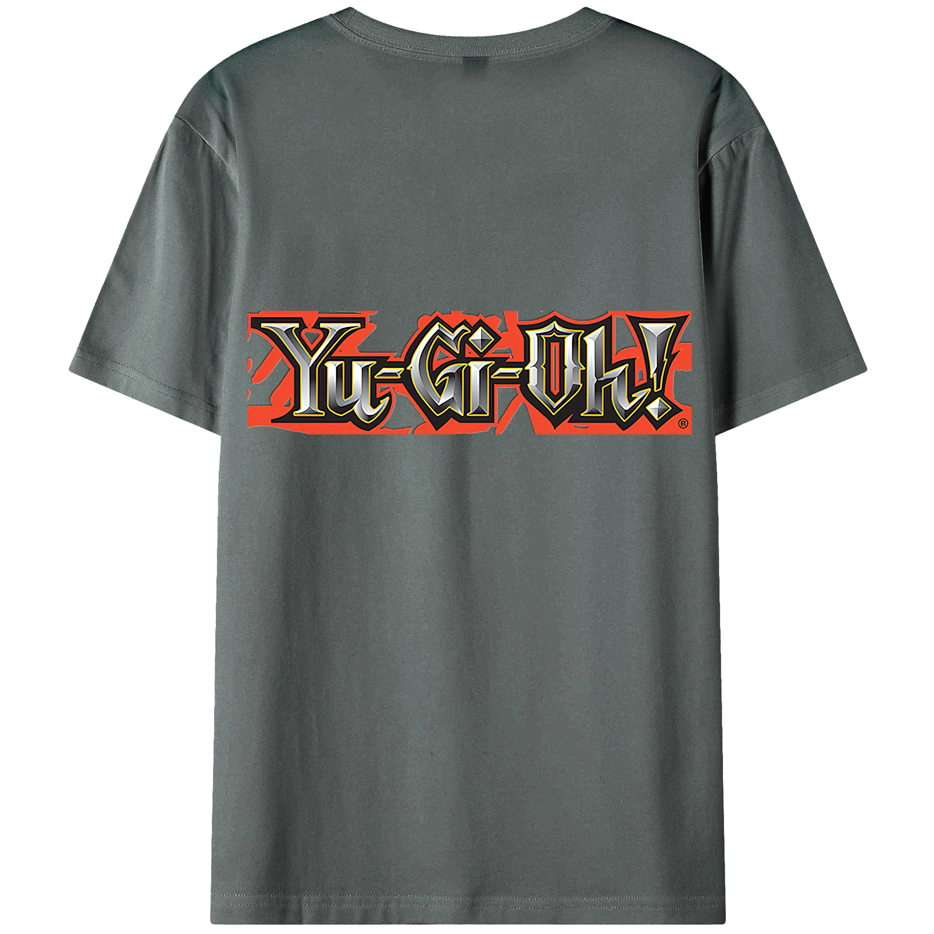 （画像用） 遊☆戯☆王 Yu-Gi-Oh! 綿100％ メンズ半袖Tシャツ（バックプリント） 通気性